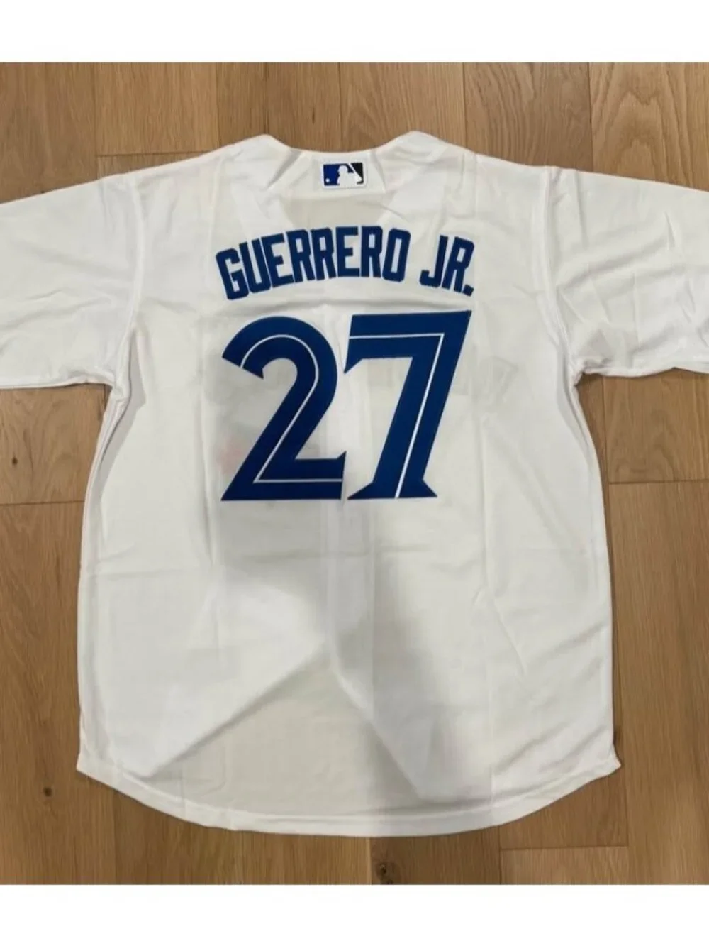 MLB Toronto Blue Jays Vladimir Guerrero Jr World Series Patch Jersey Large NWT - Picture 3 of 4